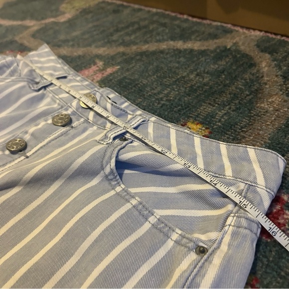 BDG super high rise foxy striped jean shorts- size 31- 100% cotton - Picture 8 of 9